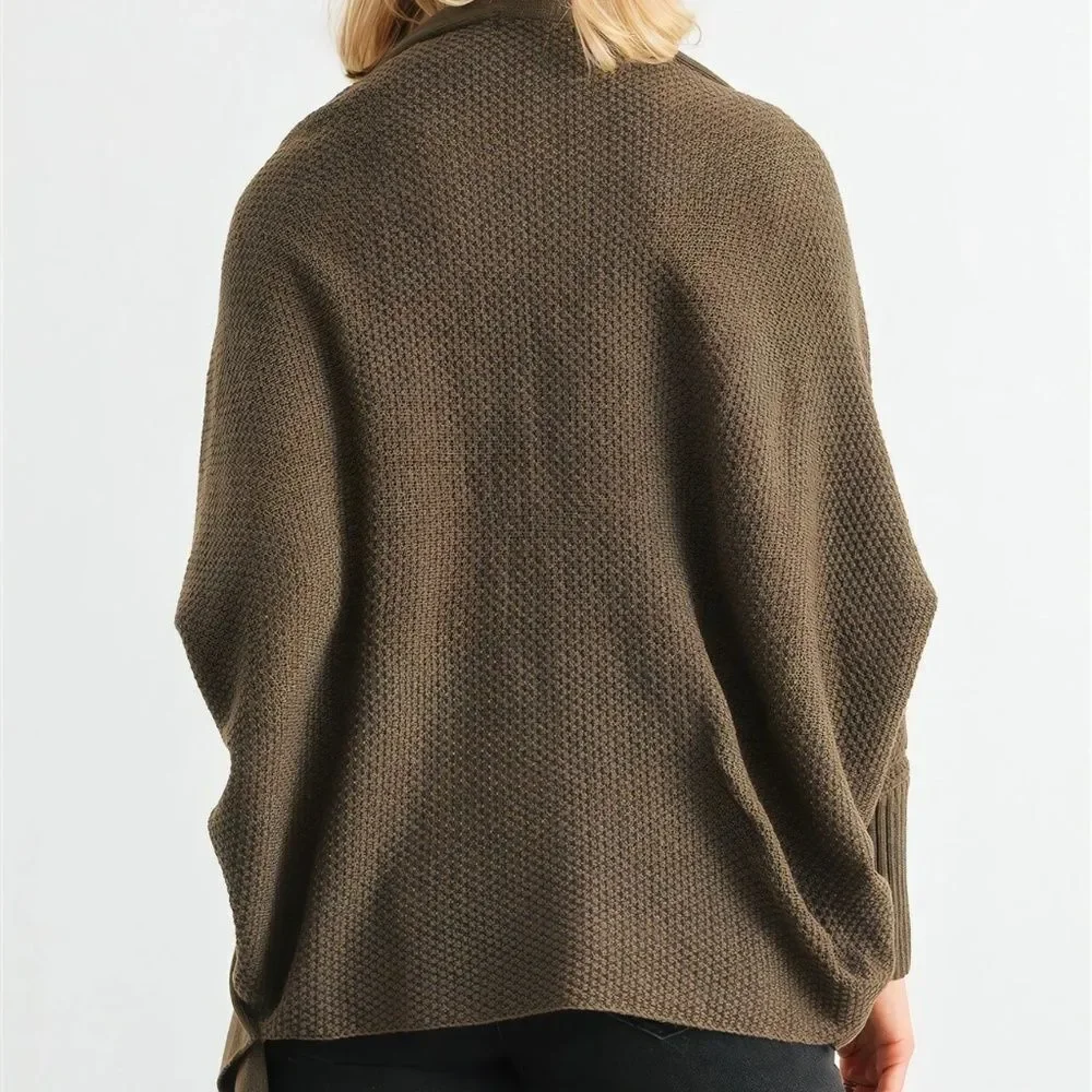 Very J Sophie Batwing Olive Cardigan - Picture 4 of 10